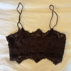 Free People Lace Crop